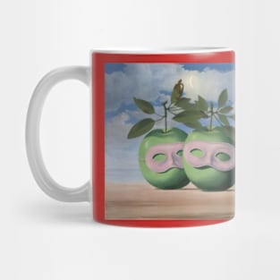 Rene Magritte Two Apple Green Mug